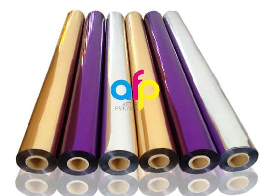 멋진 서류상 뜨거운 각인 포일 640mm * 120m 크기 목록 16 미크론 간격