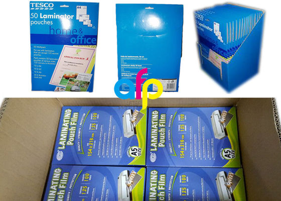 양측 사이드 광택이 없는 A4 사이즈 라미네이팅 팁, A4 셀프 접착제 라미네이팅 팁